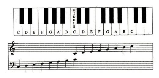 Piano Image Showing with Keys